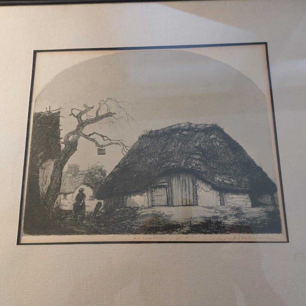 Dirk Baksteen -etsen Vogelkooitje en In de Kempen, Enlèvement