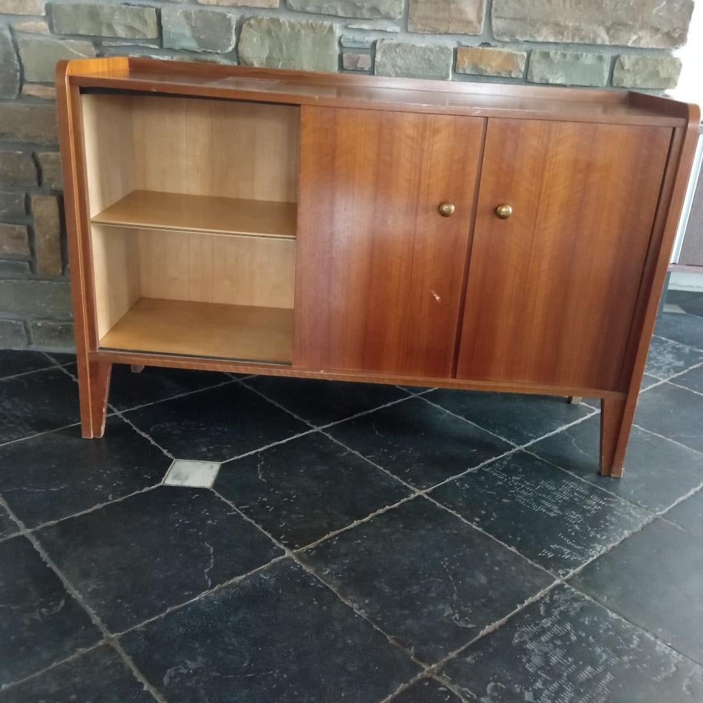 armoire avec portes coulissante, Maison & Meubles, Enlèvement, Utilisé, Teck, VINTAGE