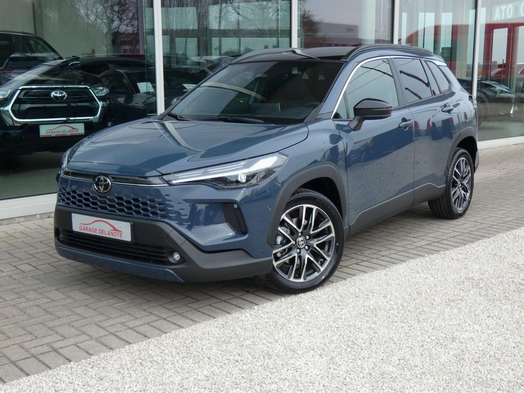 Toyota Corolla Cross Facelift 2.0 Hybrid 197pk PREMIUM+PANO, Autos, Toyota, Cuir, Argent ou Gris, Commande vocale, Noir