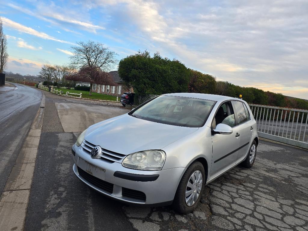 Volkswagen golf 5 1.4i - 10/2005 - navi + airco, Autos, Argent ou Gris, Achat, 4 portes, Entreprise