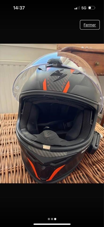 Casque Moto, intégral - Marque Scorpion EXO-520, Motos, Vêtements | Casques de moto, Casque intégral, S, Autres marques, Seconde main