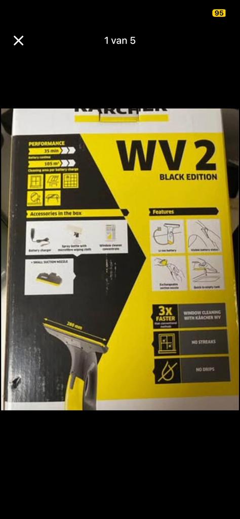 nieuwe karcher wisser met accessoires, Ophalen of Verzenden