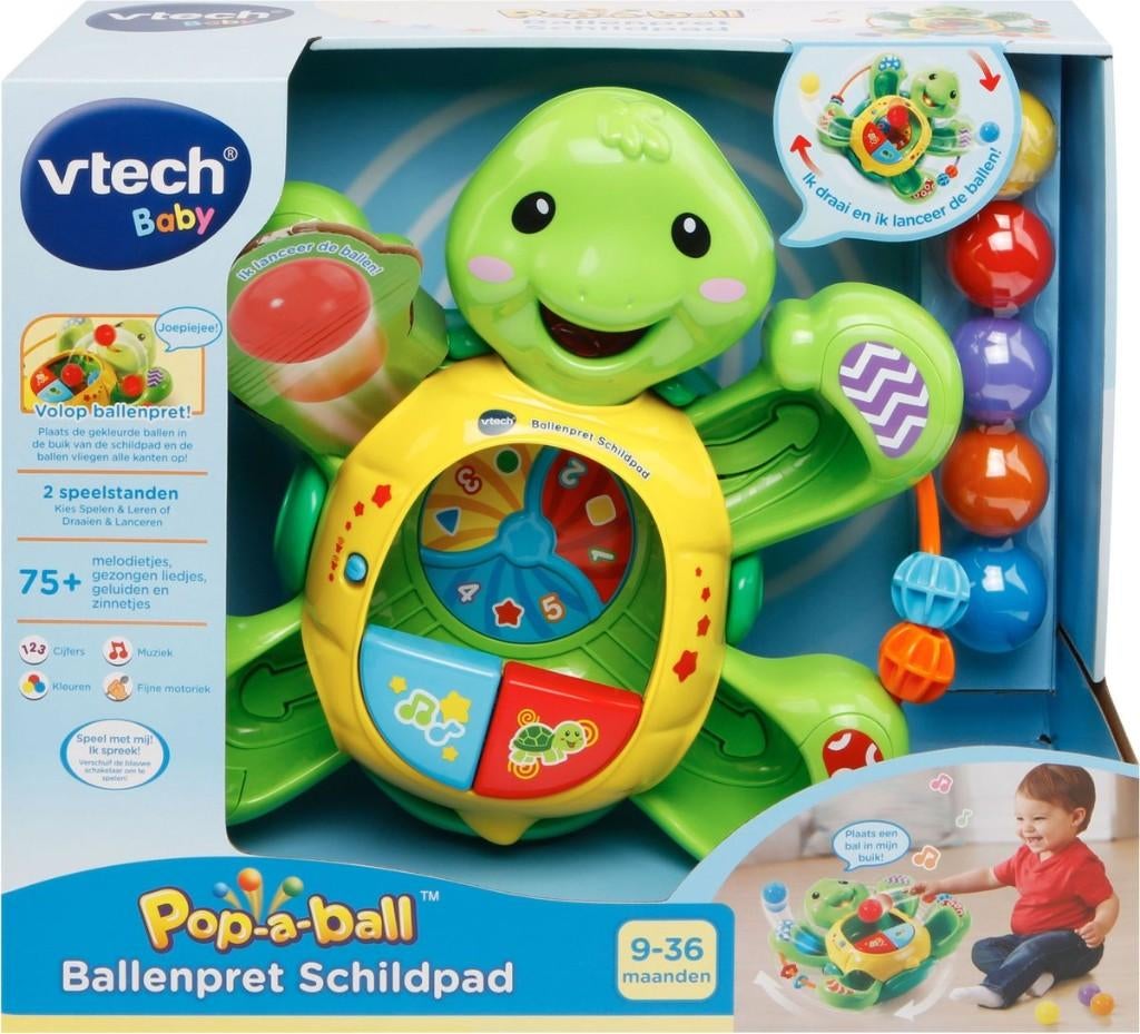 VTech baby ballenpret schildpad, Kinderen en Baby's, Ophalen, Zo goed als nieuw, Overige typen, Met licht