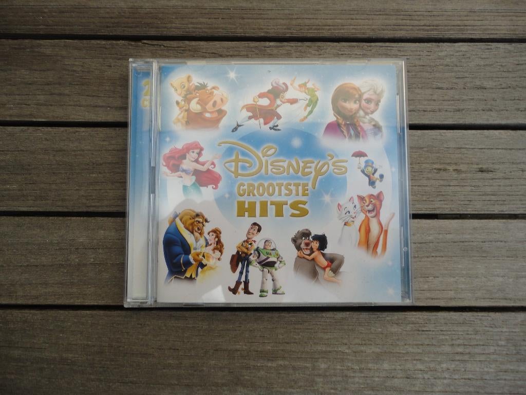 Disney's Grootste Hits (2 cd's), Cd's en Dvd's, Cd's | Kinderen en Jeugd, Zo goed als nieuw, Muziek, Tot 2 jaar, 3 tot 5 jaar