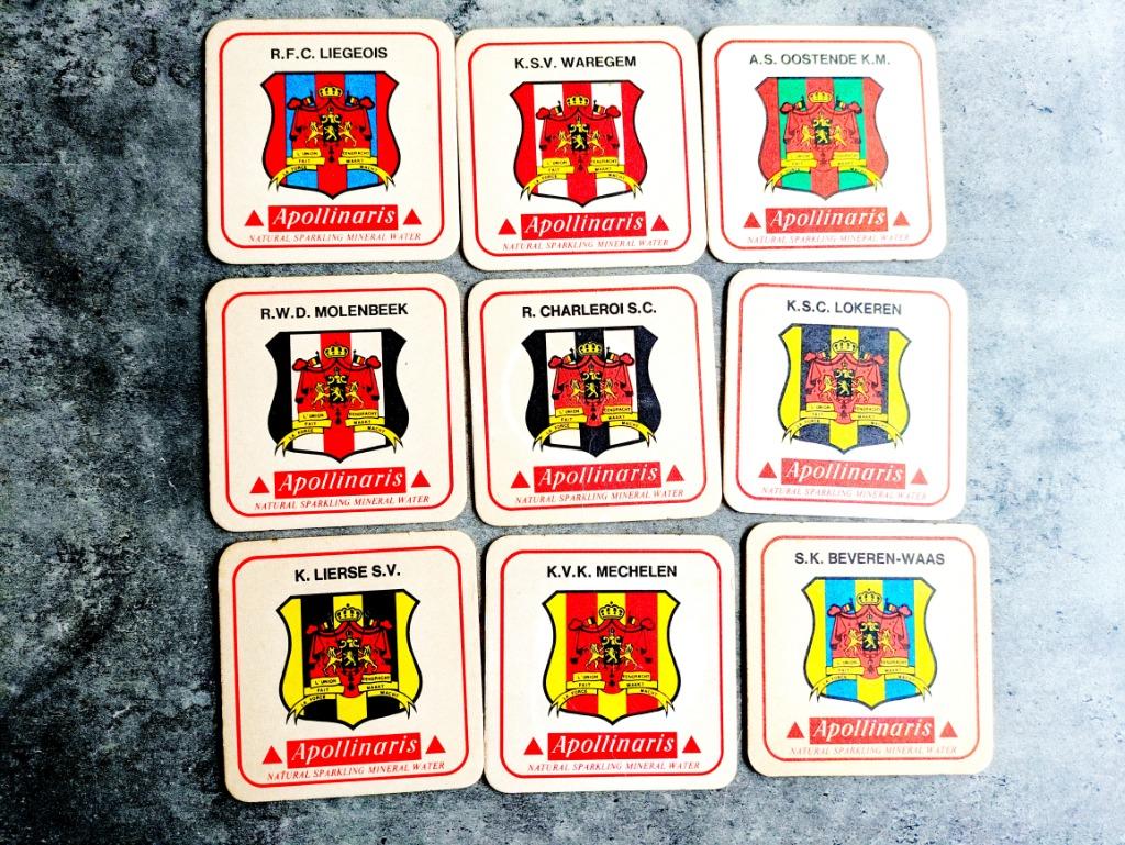 Emblèmes de cartes à bière de football 8X APOLLINARIS, Envoi