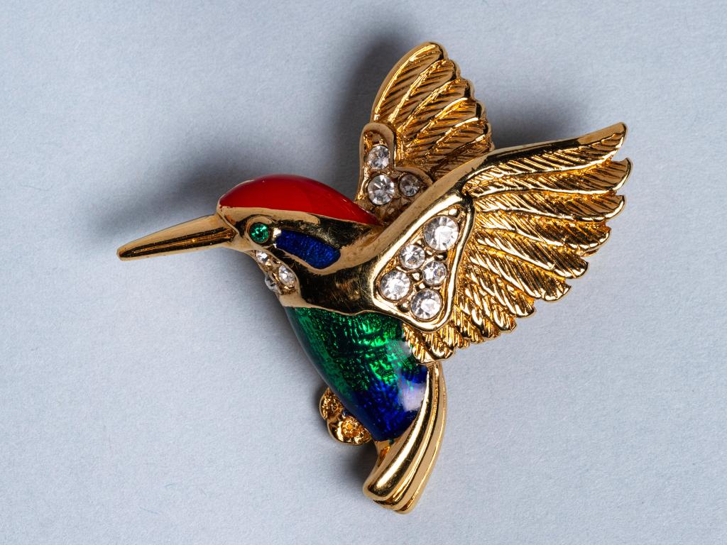 Fantasiebroche "vogel" uit de jaren 50, Handtassen en Accessoires, Broches, Overige materialen, Verzenden, Minder dan 4 cm, Nieuw