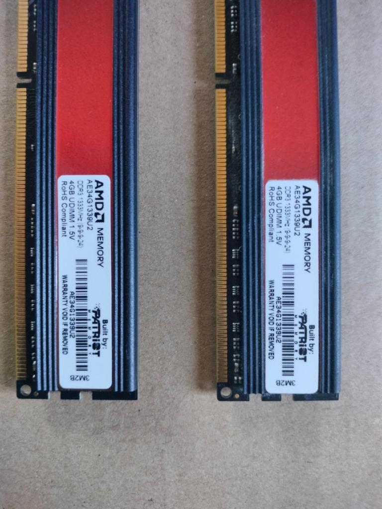 DDR2 Memory 2 x 2 GB EN / OF 1 X 4 GB, Enlèvement ou Envoi, Utilisé, Desktop, DDR2