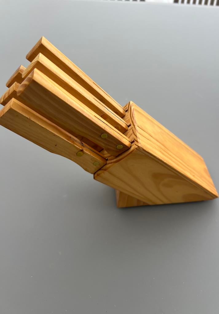 Bloc bois couteaux steak, Enlèvement, Neuf, Bois