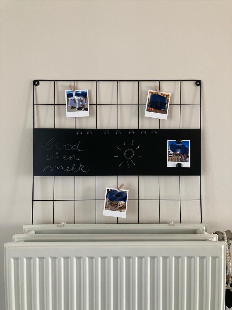Magneet- en fotobord in metaal, Ophalen, Zo goed als nieuw, Magneetbord
