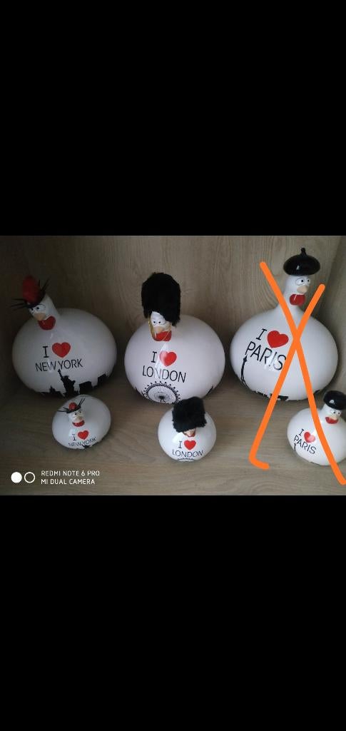 Jline moyenne et petite et pommes xxl, Ophalen, Zo goed als nieuw, Beeldje(s)