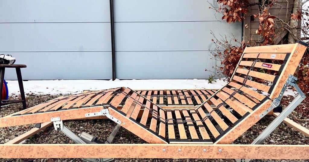 2x elektrisch verstelbare lattenbodems 90/200, Ophalen, 90 cm, Eenpersoons, Zo goed als nieuw