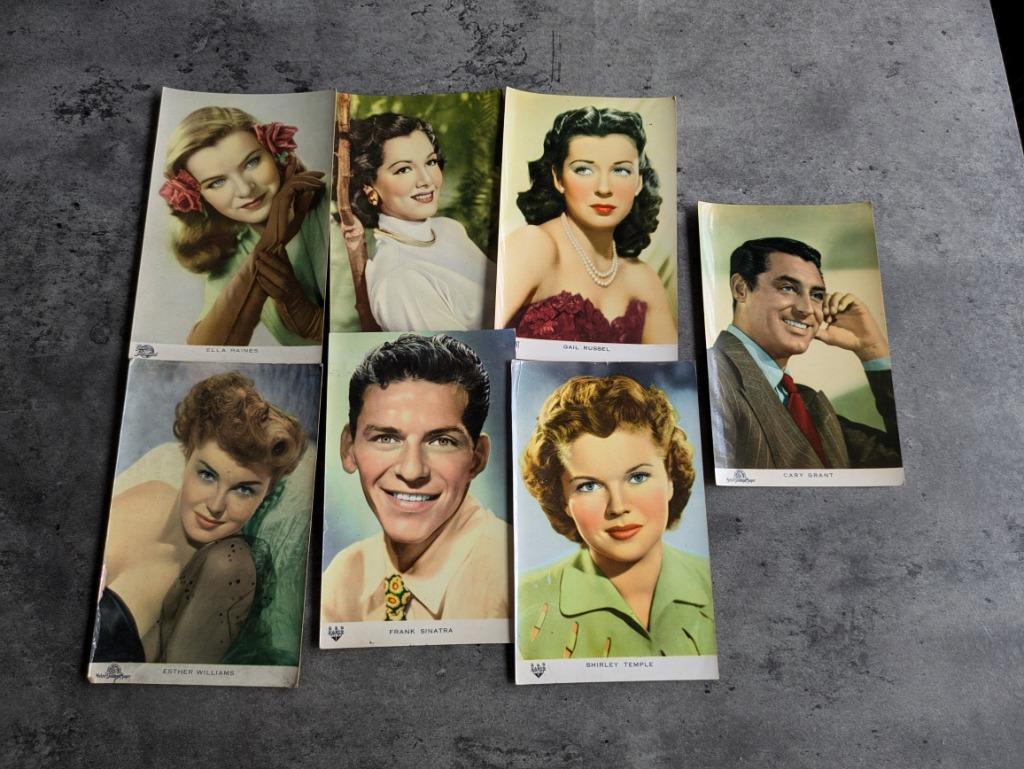 VICTORIA CHOCOLADE FILMSTERREN 50S 7X POSTKAARTEN, Verzenden