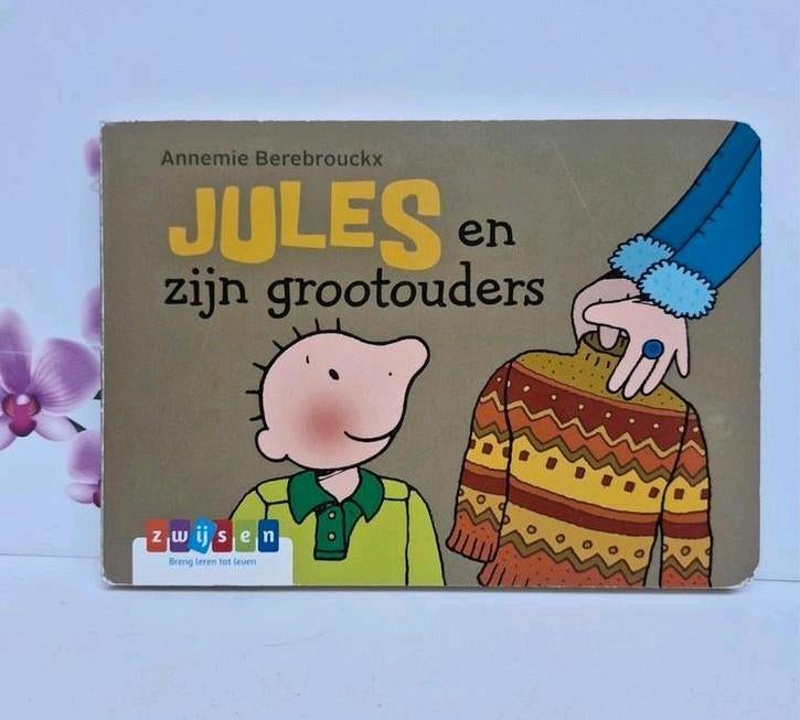 🧡 Boek: Jules en zijn Grootouders, Ophalen of Verzenden, Annemie Berebrouckx, Uitklap-, Voel- of Ontdekboek, 3 tot 4 jaar