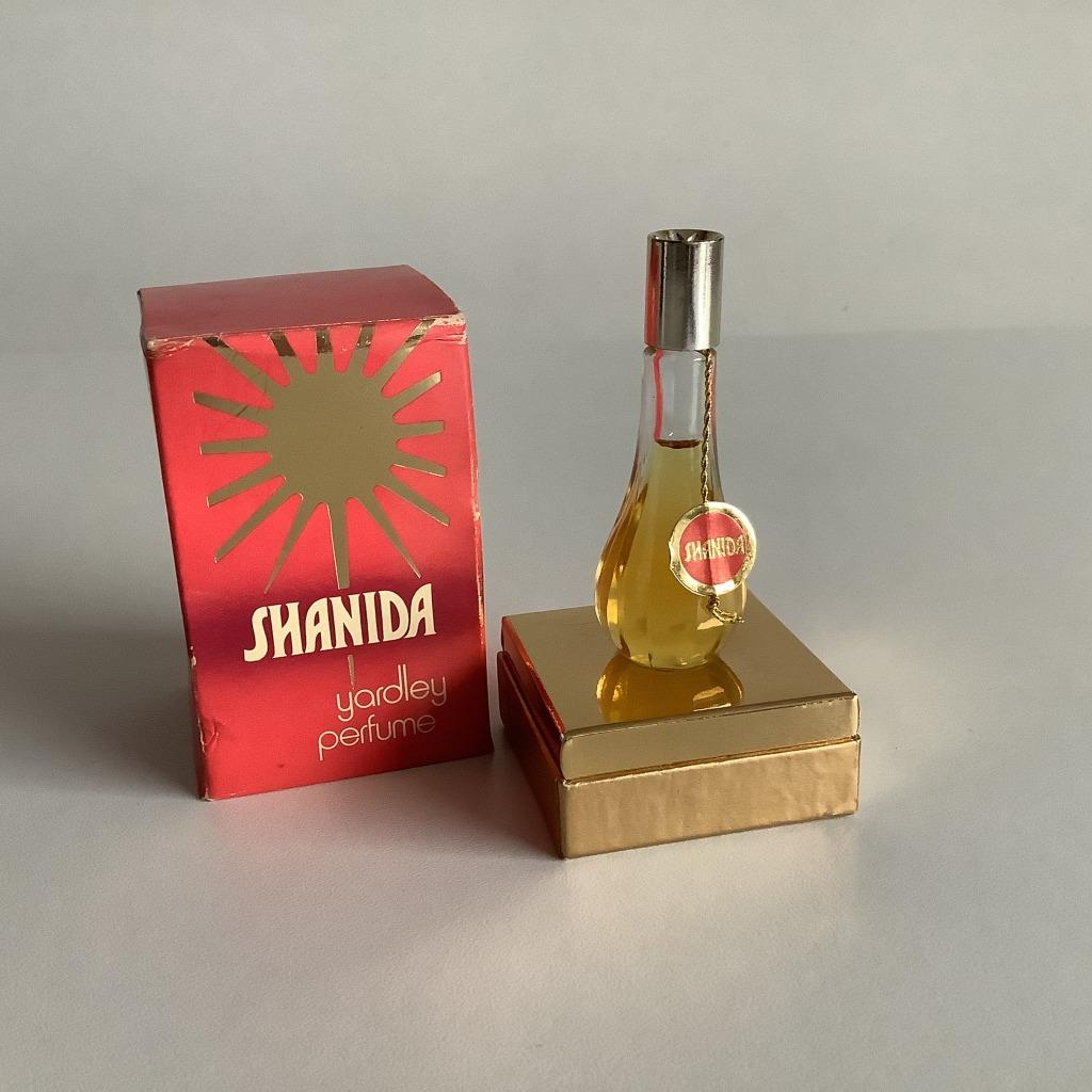 oud miniatuurparfumflesje Yardley Shanida, Ophalen of Verzenden, Zo goed als nieuw, Miniatuur, Gevuld
