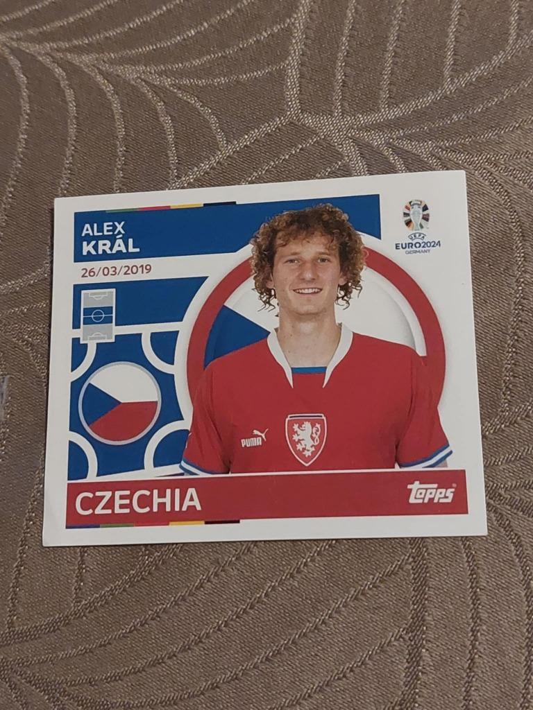Topps / Sticker / Alex Kral / Tsjechië / Euro 2024, Verzenden, Nieuw, Poster, Plaatje of Sticker