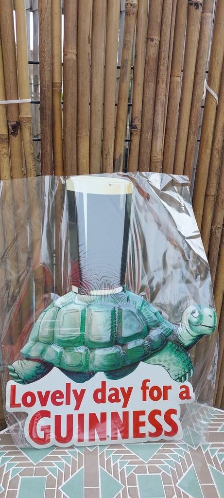 Collectorsitem Guinness Schildpad nieuw in verpakking, Verzamelen, Biermerken, Nieuw, Reclamebord, Plaat of Schild, Overige merken