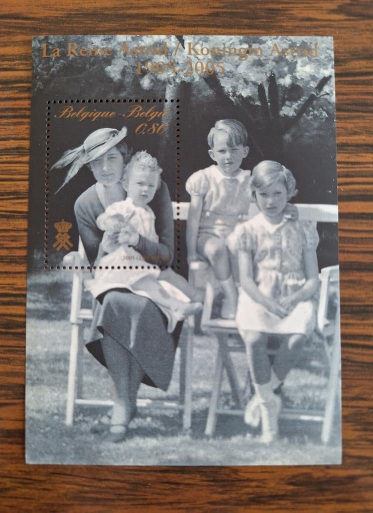 Postzegel Koningin Astrid België 1905 2005, Postzegels en Munten, Postzegels | Europa | België, Ophalen of Verzenden