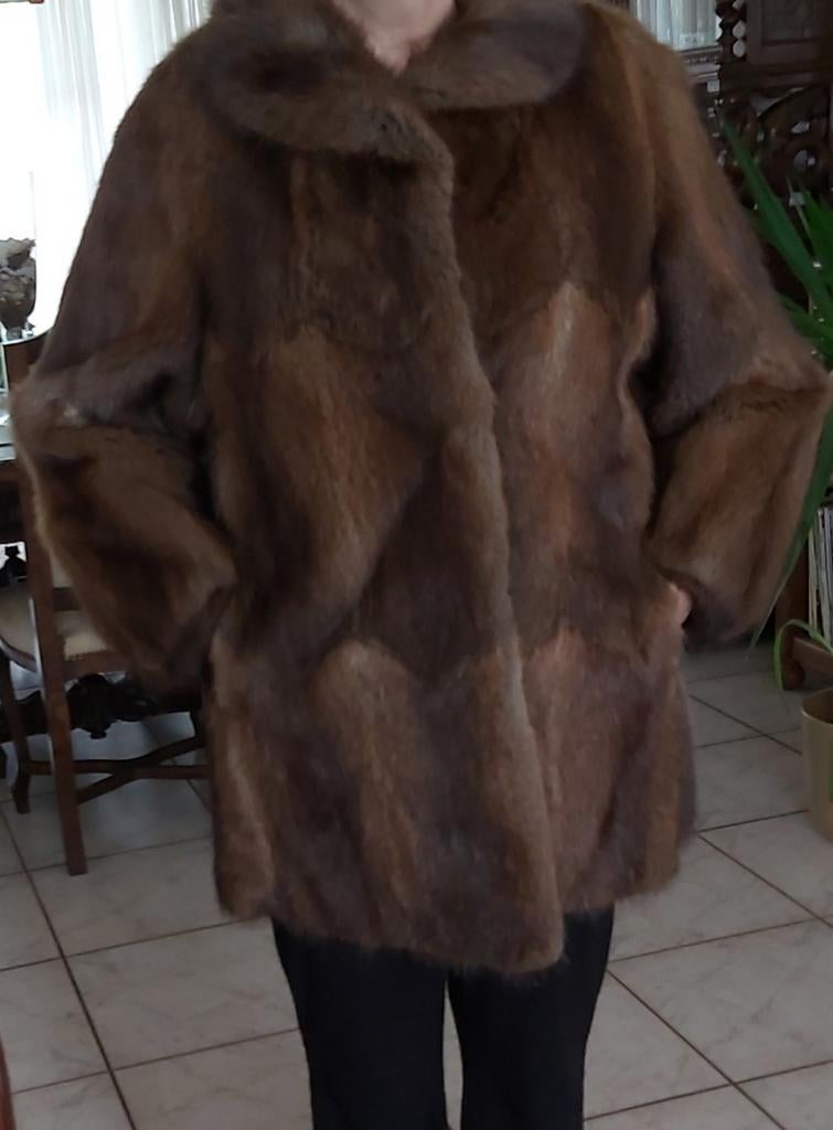 Bontjas 80cm lang maat 40/42/44., Ophalen, Maat 38/40 (M)