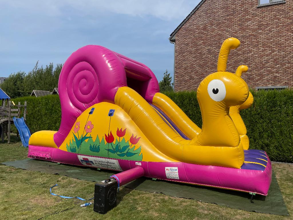 Groot springkasteel 740x320cm te koop, Ophalen, Gebruikt, Overige typen