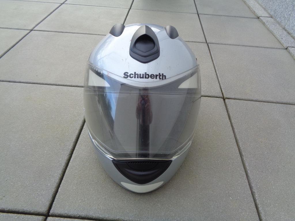 Casque Motard."SCHUBERTH". Gris mét. Taille 54/55, Motos, Autres marques, M, Seconde main, Enlèvement ou Envoi