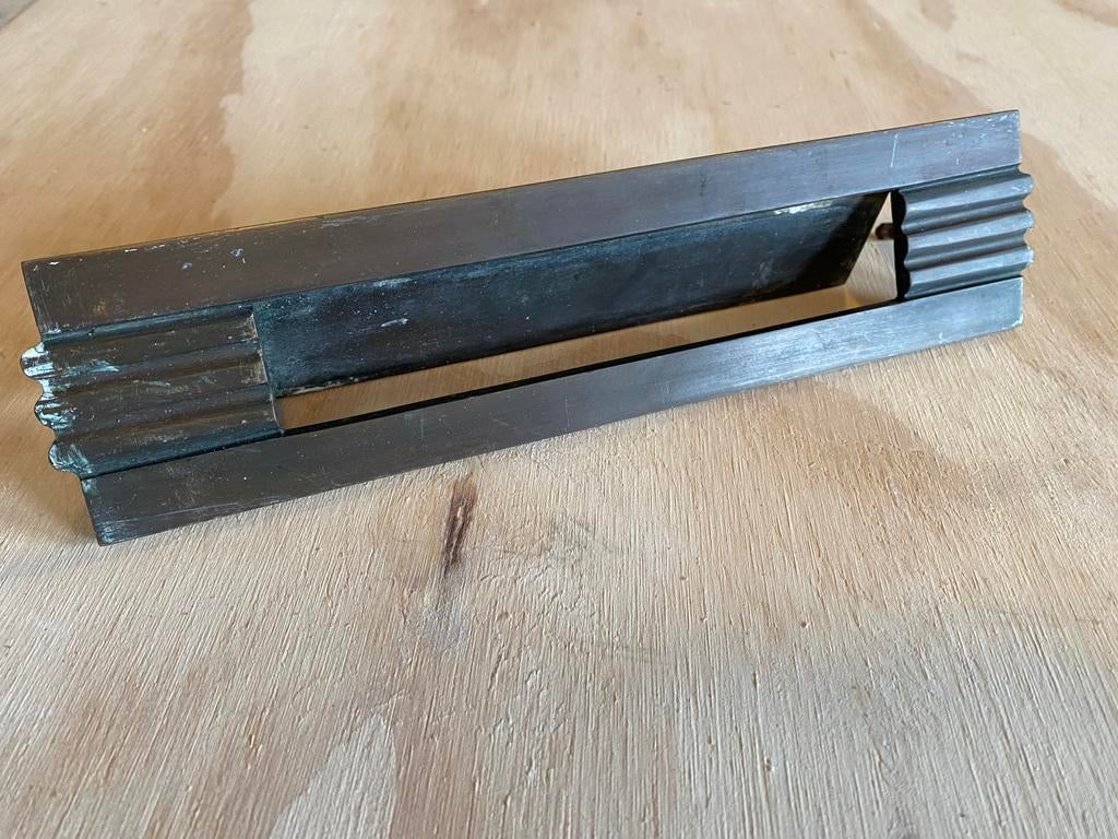 Retro/antieke koperen Brievenbus klep, Tuin en Terras, Ophalen, Zo goed als nieuw