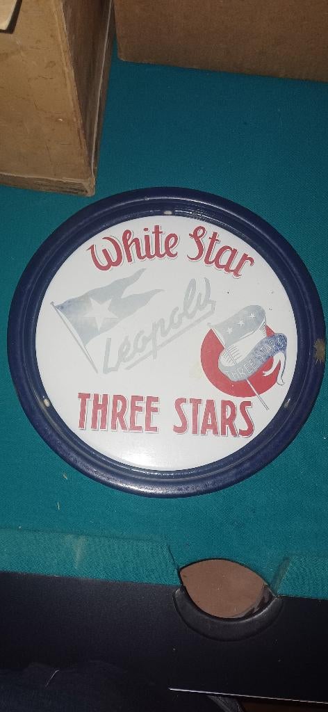 Plateau émaillé  white star leopold, Verzamelen, Ophalen of Verzenden