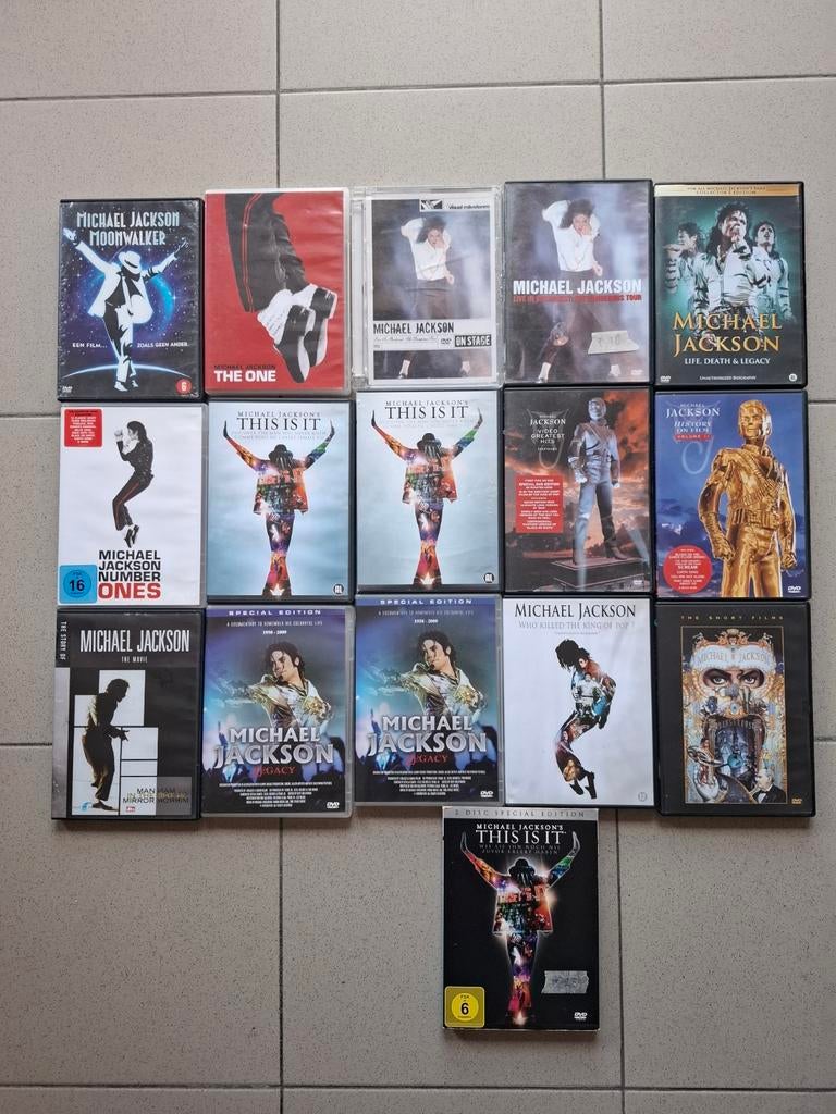 Michael Jackson DVD collectie, Ophalen of Verzenden, Gebruikt