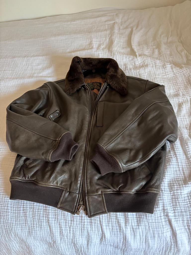 Blouson cuir Avirex Type B-15 vintage USA Air Force, Enlèvement, Porté, Avirex