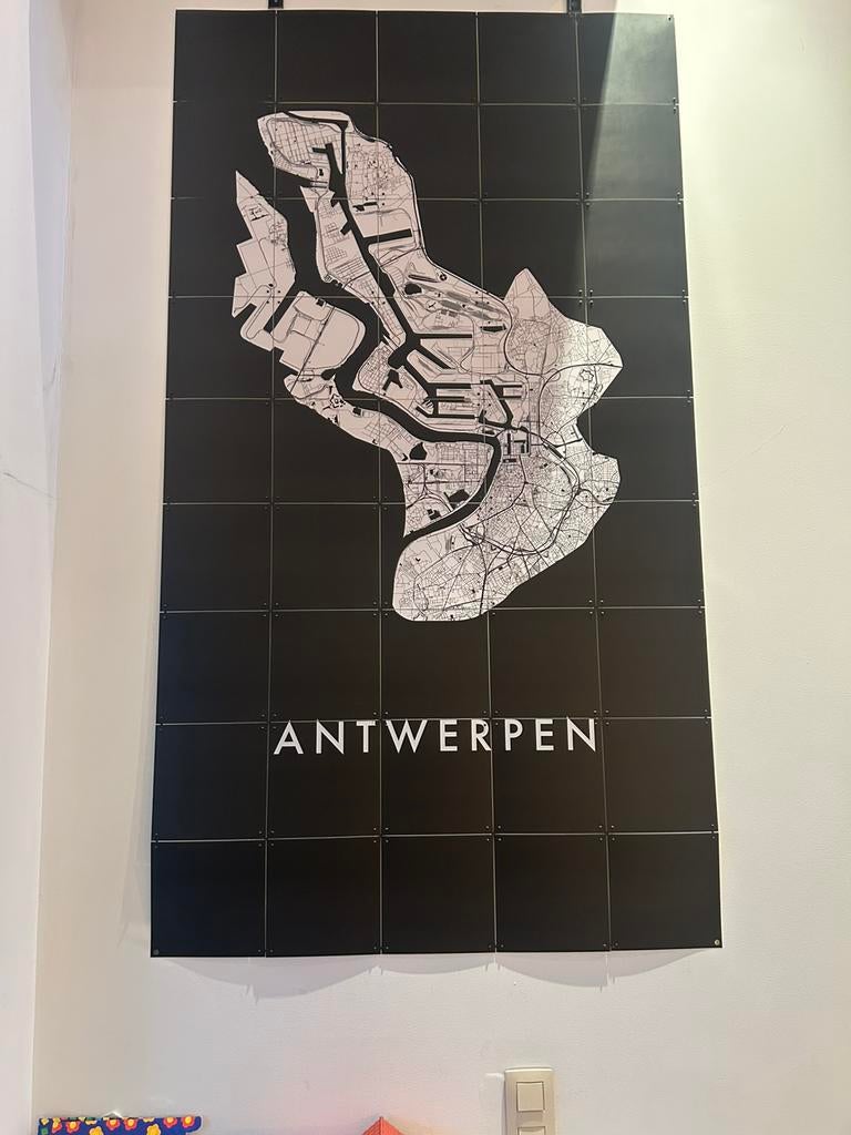 IXXI fotowand Antwerpen., 75 cm ou plus, Comme neuf, Enlèvement, Création originale