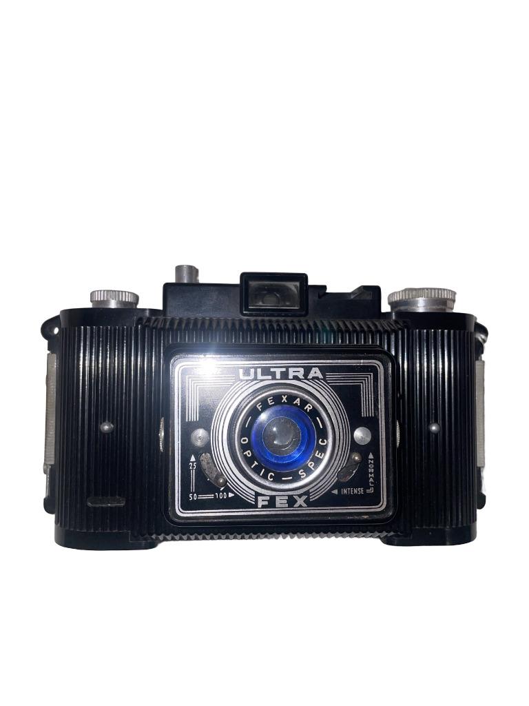 Ultra Fex telescopische camera — Fex — Vintage bakeliet, Verzamelen, Foto-apparatuur en Filmapparatuur, ., 1940 tot 1960, Ophalen of Verzenden