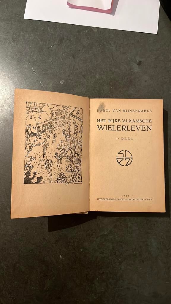Uniek wielerboek (1942): Het Rijke Vlaamsche Wielerleven, Antiek en Kunst, Antiek | Boeken en Manuscripten, Ophalen of Verzenden