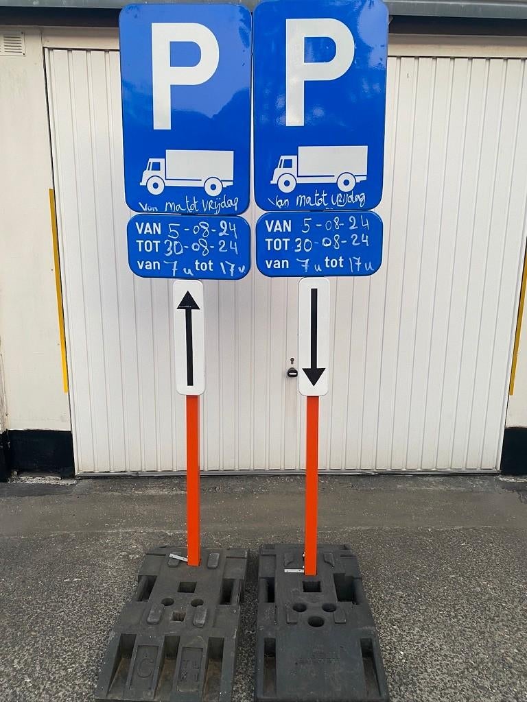 Parkeerborden E9C Te Huur -Verkeersborden/Verboden parkeren, Enlèvement, Comme neuf