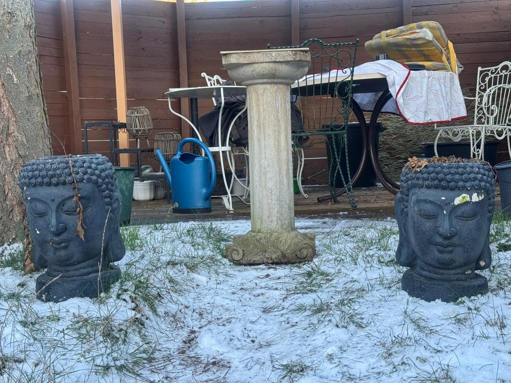 Tête de Bouddha (pot de fleurs), Jardin & Terrasse, Enlèvement, Utilisé