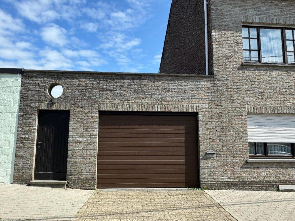 Elektrische garagepoort - bruin - 2 afstandsbedieningen, Ophalen, Gebruikt