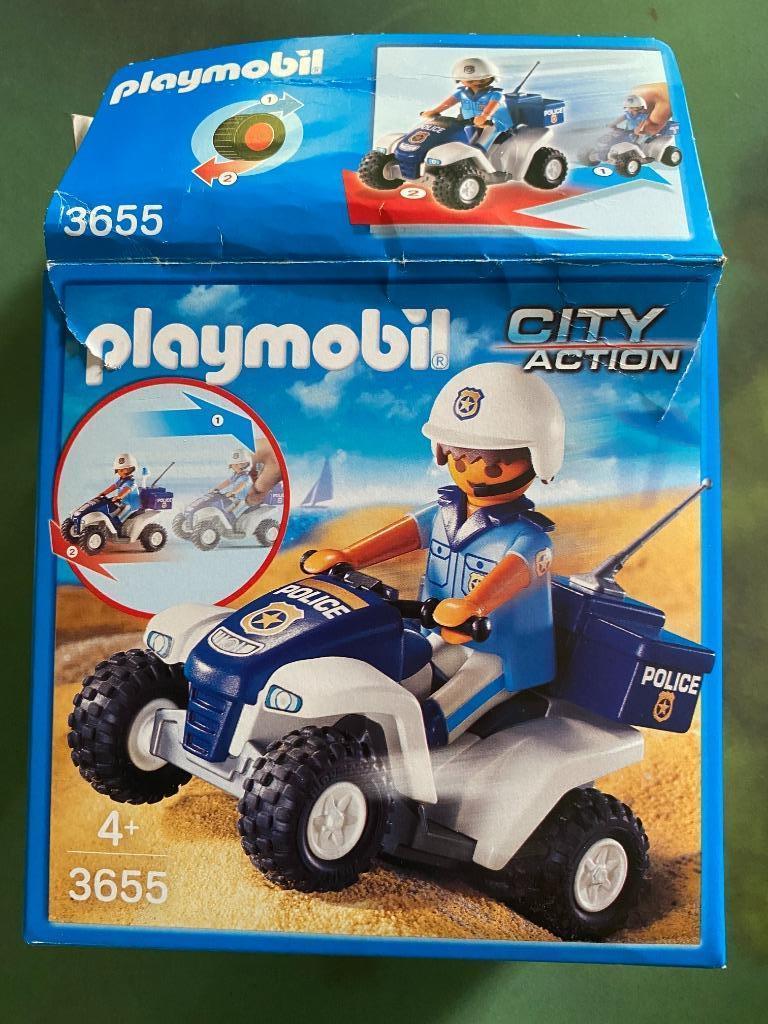 Playmobil Set 3655 Rijdende politiewagen, Ophalen of Verzenden, Zo goed als nieuw, Los Playmobil