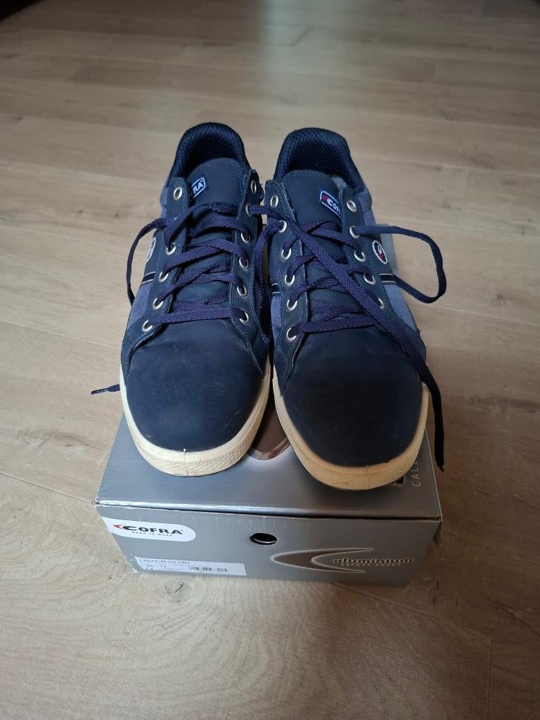 Cofra: blauwe veiligheidsschoenen (schoenmaat 46), Blauw, Ophalen of Verzenden, Zo goed als nieuw, Werkschoenen