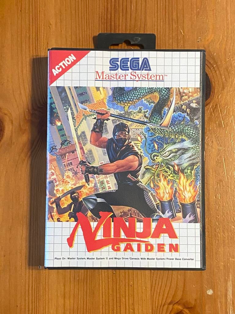 Ninja Gaiden, Sega Master-systeem, Games en Spelcomputers, Ophalen of Verzenden, Zo goed als nieuw, Master System