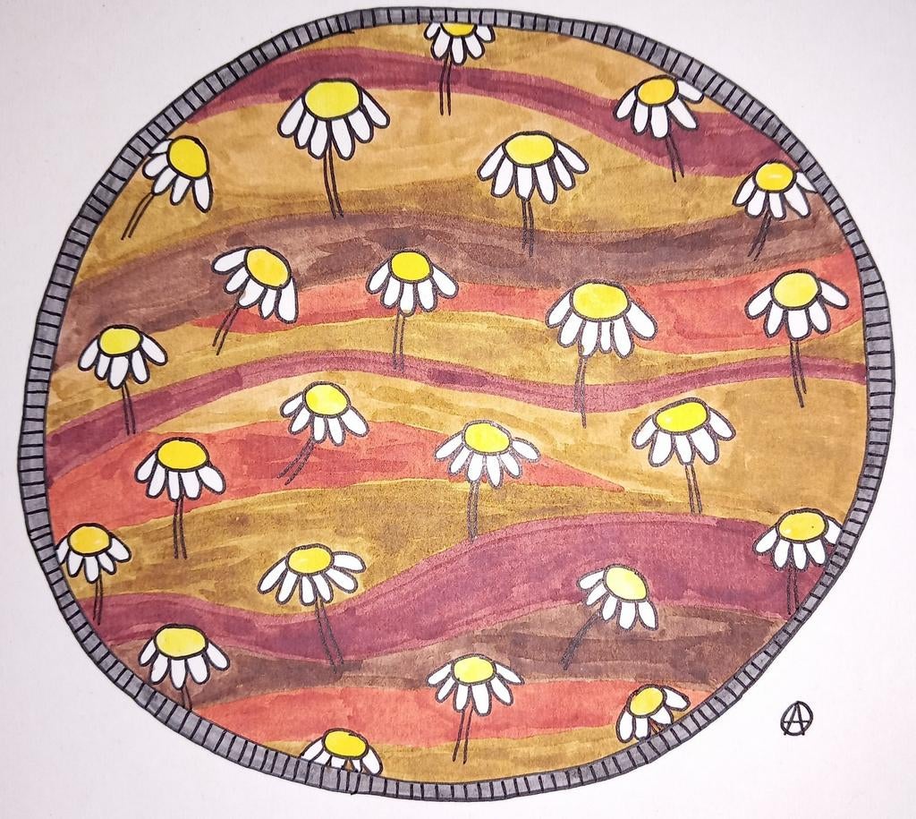 Marguerites - Artiste inconnu -> 15€ frais de port inclus, Enlèvement ou Envoi