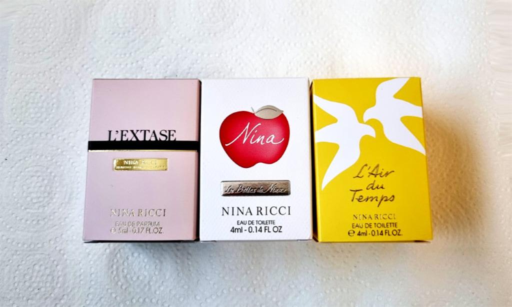 Set van 3 parfumminiaturen van Nina Ricci, RARES, Verzenden, Nieuw, Gevuld