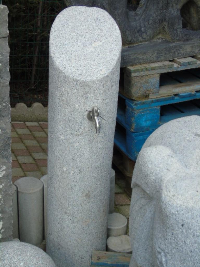 borne grand modèle en pierre granit gris + robinet !, Enlèvement, Comme neuf, Granit, Fontaine