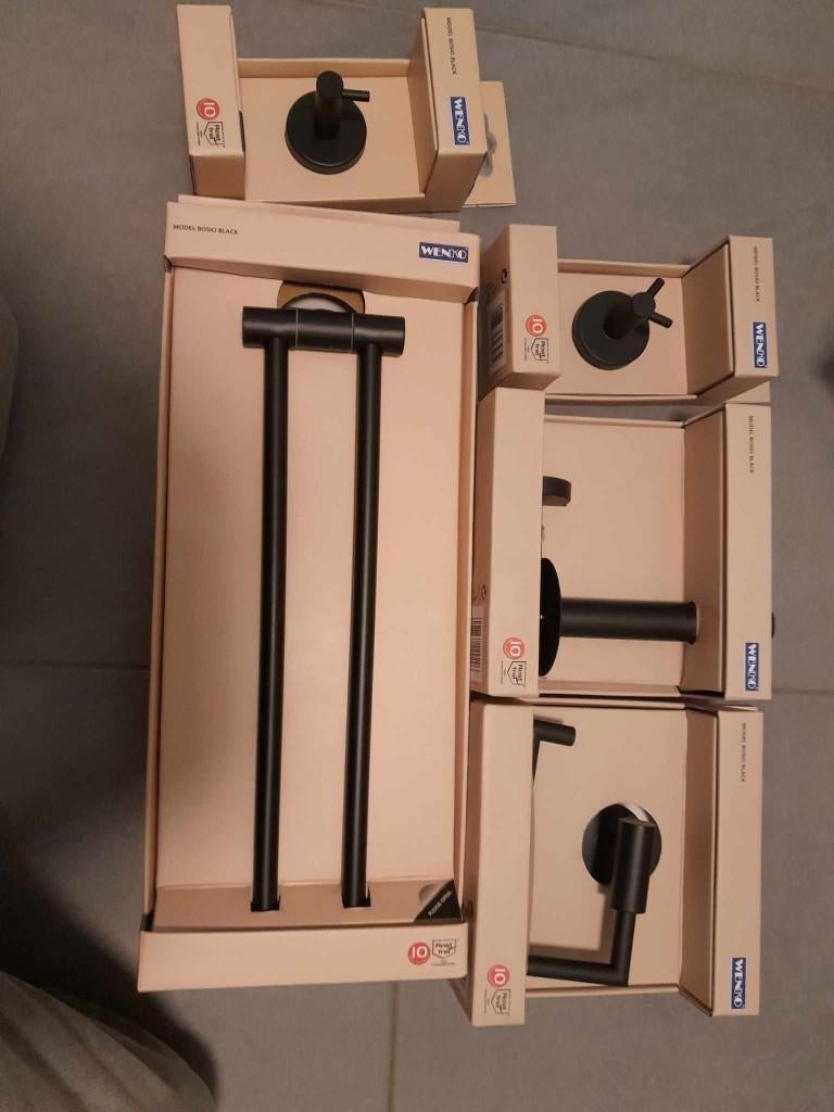 Wenko badkameraccessoirs, Ophalen, Nieuw, Zwart, Overige typen