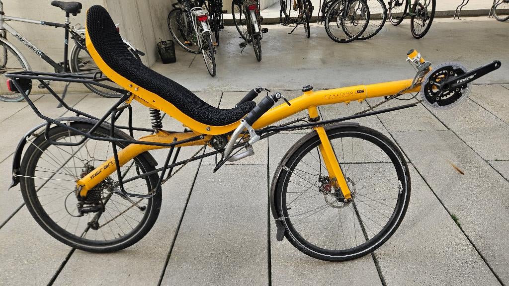 Ligfiets - Seiran 26 - geel, Ophalen, Gebruikt, Onderstuur, Challenge