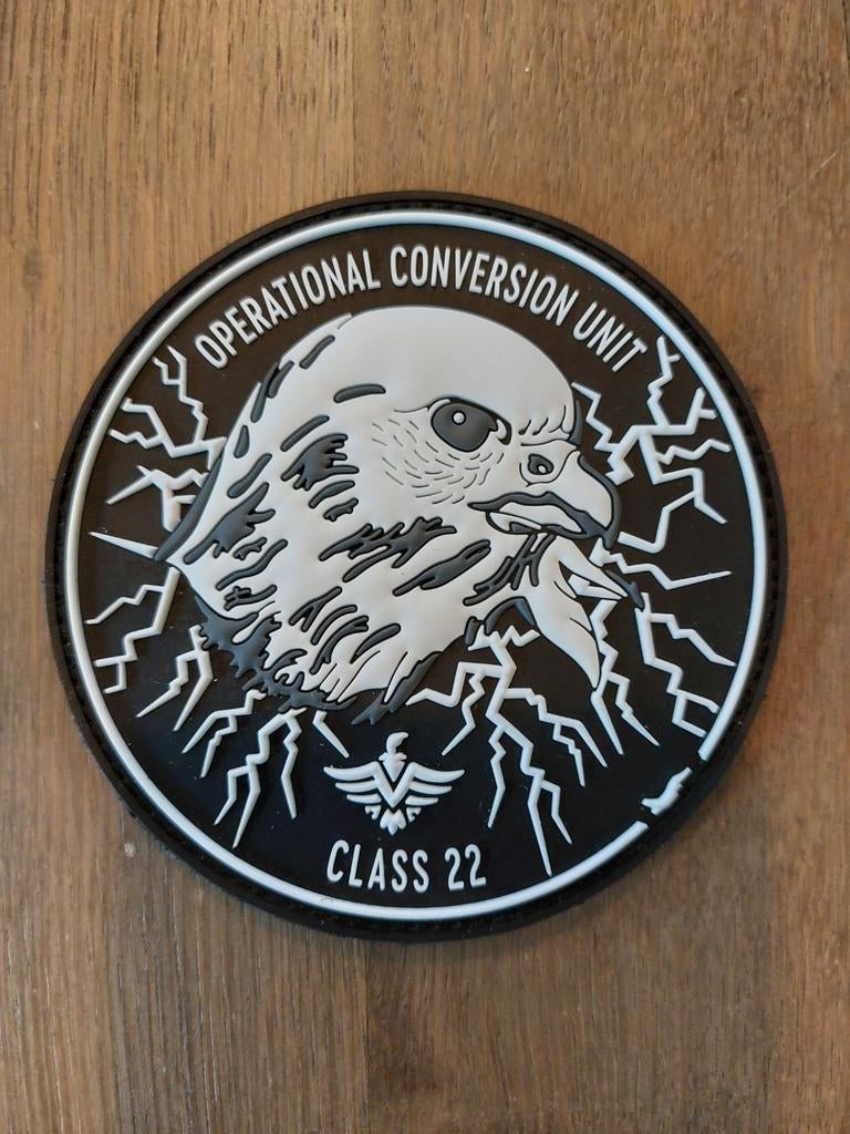 Patch Belgian Air Force OCU class 2022, Verzamelen, Verzenden, Luchtmacht, Embleem of Badge