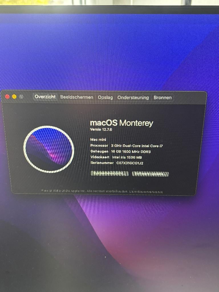 Mac Mini Late 2014 – Krachtige i7 3.0GHz – 16GB RAM – 500GB, Gebruikt, 2 tot 3 Ghz, HDD, Mac Mini