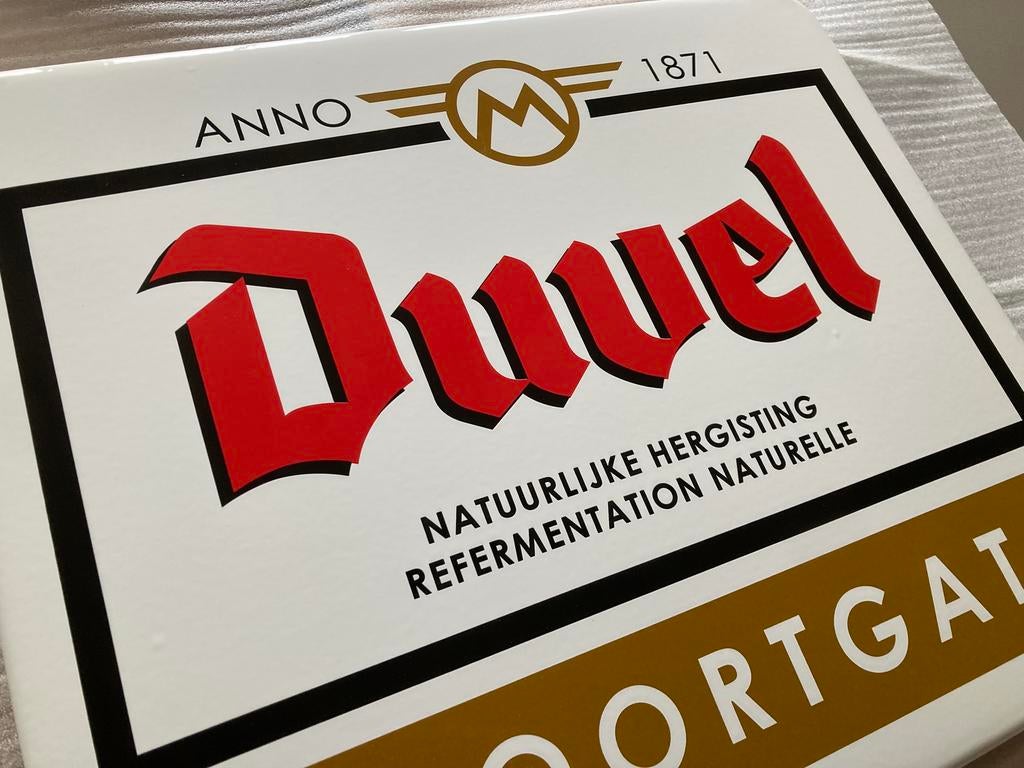 Duvel Moortgat emaille, Verzamelen, Ophalen of Verzenden, Duvel