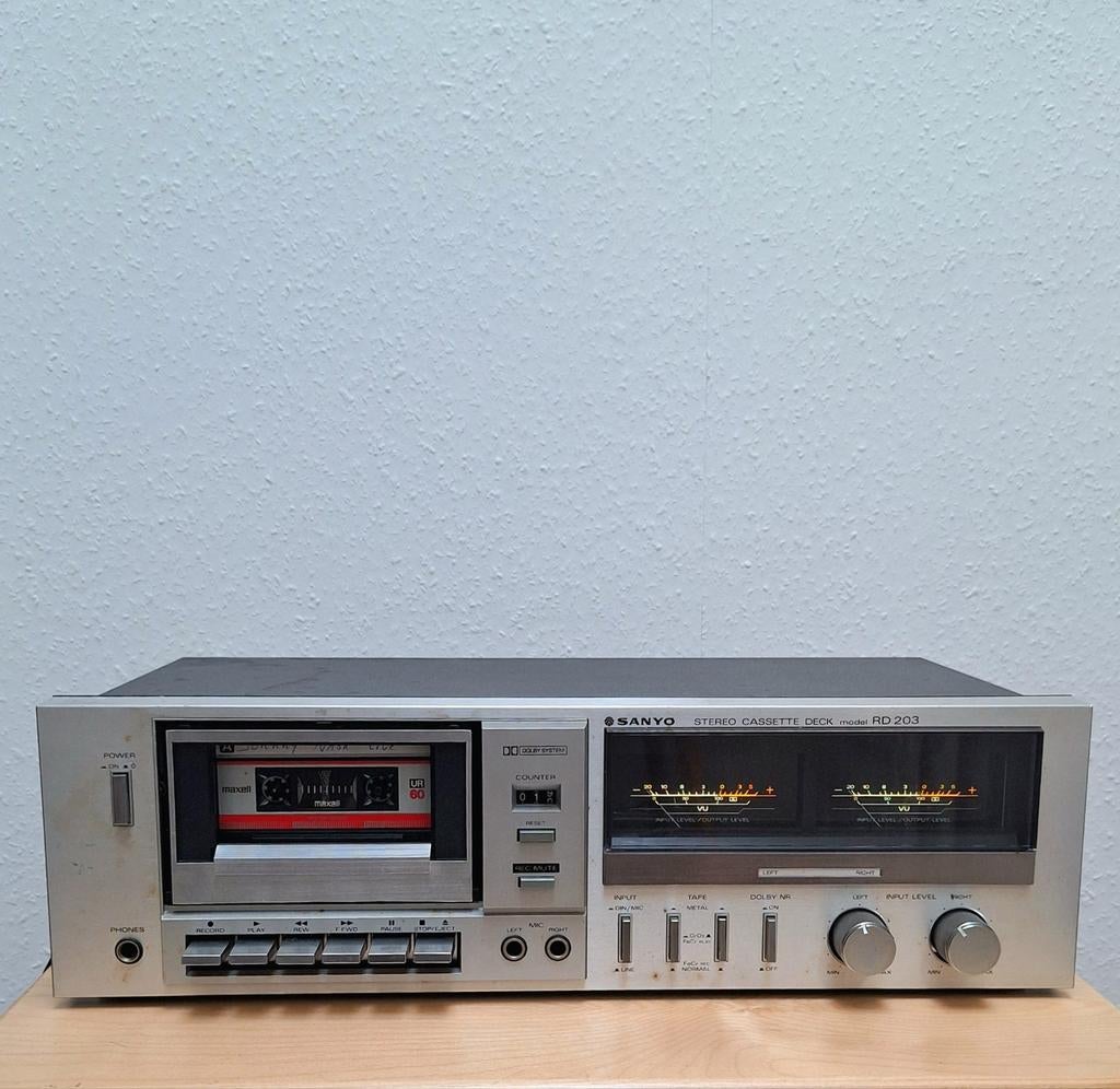 Lecteur de cassettes stéréo Sanyo RD203, TV, Hi-fi & Vidéo, Enlèvement ou Envoi