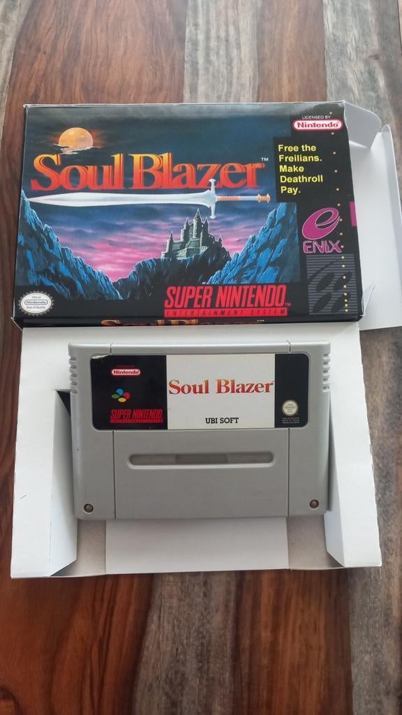 Soul Blazer SFRA  SNES Super Nintendo-RPG Super Famicom, Games en Spelcomputers, Ophalen of Verzenden
