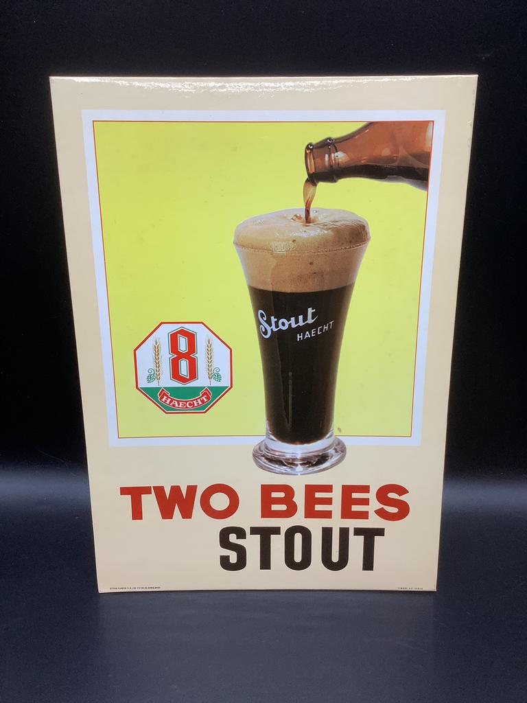 Oude Stout Haecht reclame bord, Verzamelen, Ophalen of Verzenden