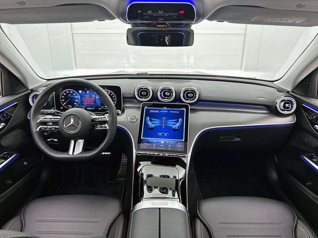 Mercedes-Benz C-Klasse 300 DE Break 4MATIC AMG Line | Panora, Auto's, Mercedes-Benz, Stof, Zwart, Plug-in hybride, 240 kW