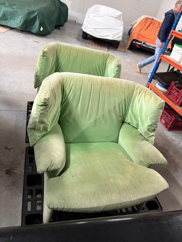 cassina zetel (2 x 1-zit), Huis en Inrichting, Fauteuils, Ophalen, Gebruikt, Design - cassina